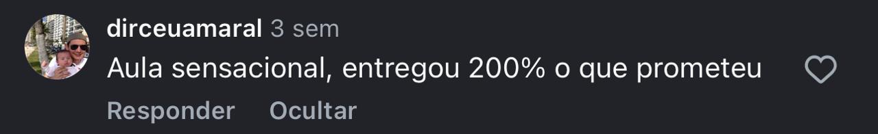 dirceuamaral: entregou 200 por cento