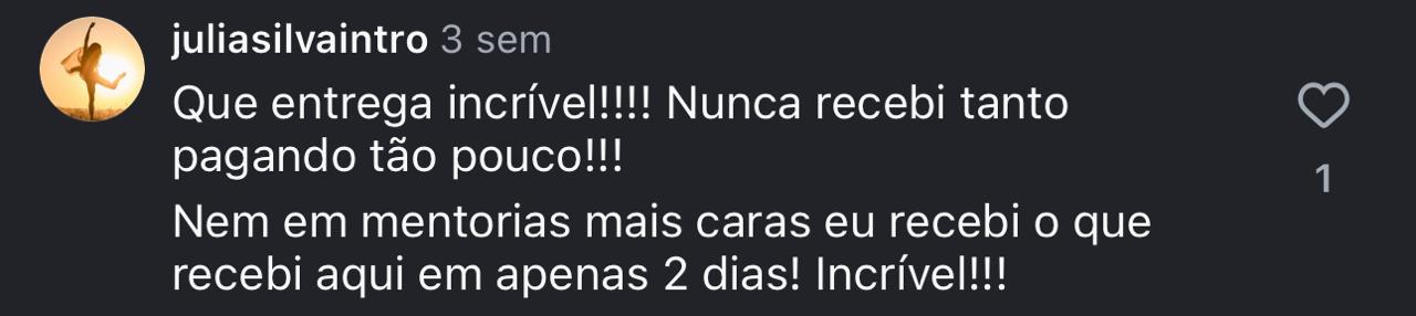 juliasilvaintro: nunca recebi tanto pagando tao pouco